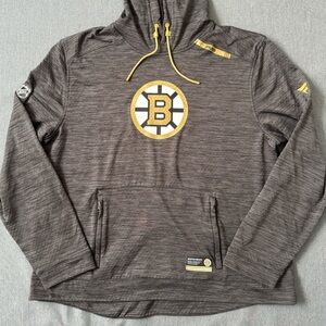Boston Bruins Fanatics Authentic Pro Tech Pullover Hoodie - Heather Charcoal